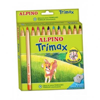 cepte ofis ALPİNO TRIMAX  JUMBO KURU BOYA 12Lİ AL-113