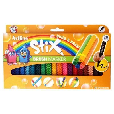 cepte ofis ARTLİNE STİX BRUSH MARKER KALEM SETİ 20'Lİ