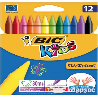 cepte ofis BİC SİLİNEBİLİR PASTEL BOYA 12'Lİ 920299