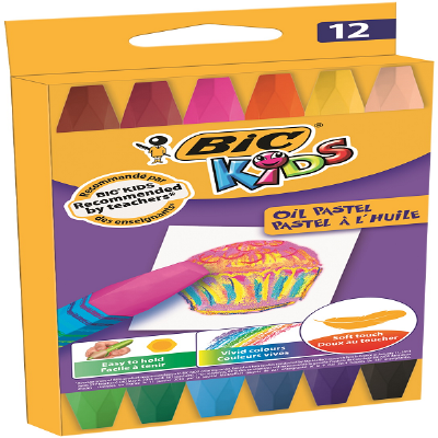 cepte ofis BIC YAĞLI PASTEL BOYA 12'Lİ 926446