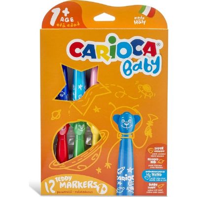 cepte ofis CARIOCA BABY TEDDY JUMBO MARKER KALEM 12'Lİ