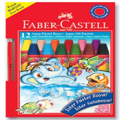 cepte ofis FABER CASTELL AQUA PASTEL BOYA 12 RENK 5281125400