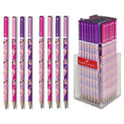 cepte ofis FABER CASTELL FLAMİNGO DESENLİ KURŞUN KALEM 2B