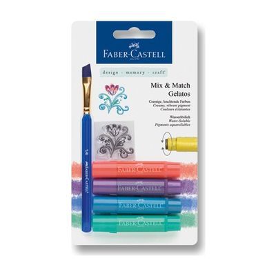 cepte ofis FABER CASTELL GELATO MUM BOYA METAL RENKLER 4 RENK 5180121806