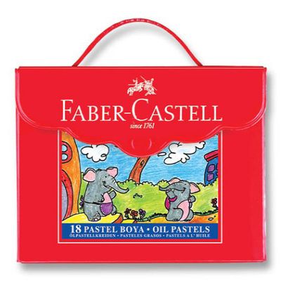 cepte ofis FABER CASTELL PASTEL BOYA 18'Lİ ÇANTALI 5281125119
