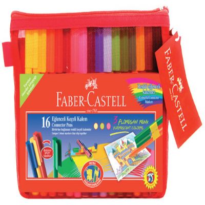 cepte ofis F.C ÇANTALI EĞLENCELİ KEÇELİ KALEM 16 RENK 5068168820