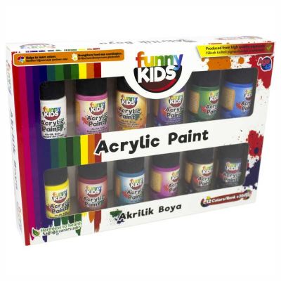 cepte ofis FUNNY KIDS 20ML MULTIMIX 12'Lİ SET