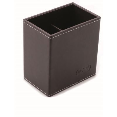 cepte ofis MAS KALEMLİK KÜBİK SUNİ DERİ KAHVERENGİ 3808