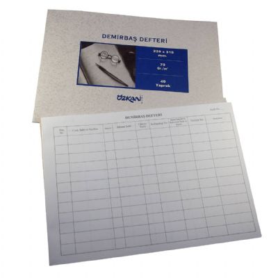 cepte ofis ÖZKAN DEMİRBAŞ EŞYA DEFTERİ 40 YP G0514