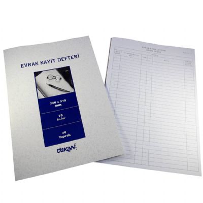 cepte ofis ÖZKAN EVRAK KAYIT DEFTERİ 40 YP G0519