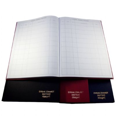 cepte ofis ÖZKAN EVRAK ZİMMET DEFTERİ CİLTLİ 96 YP G0647