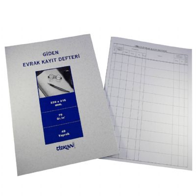 cepte ofis ÖZKAN GİDEN EVRAK KAYIT DEFTERİ 40 YP G0529