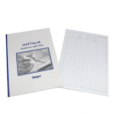 cepte ofis ÖZKAN HAFTALIK PUANTAJ DEFTERİ G0337