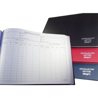 cepte ofis ÖZKAN ORTAKLAR PAY DEFTERİ CİLTLİ 96 YP G0656