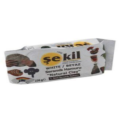 cepte ofis ÖZKAN ŞEKİL SERAMİK KİL 250 GR BEYAZ