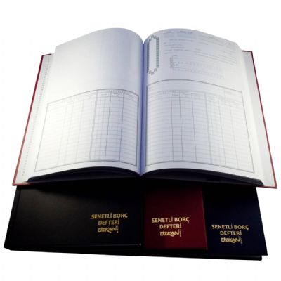 cepte ofis ÖZKAN SENETLİ BORÇ DEFTERİ CİLTLİ 20*28 160 YP G1141