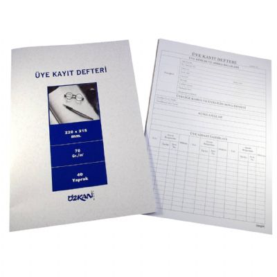 cepte ofis ÖZKAN ÜYE KAYIT DEFTERİ 40 YP G0542