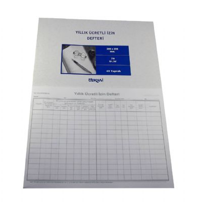cepte ofis ÖZKAN YILLIK ÜCRETLİ İZİN DEFTERİ 40 YP G0550