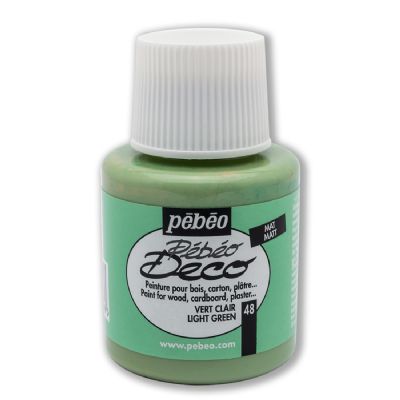 cepte ofis PEBEO DECO MAT AHŞAP BOYA AÇIK YEŞİL 110 ML 205*48