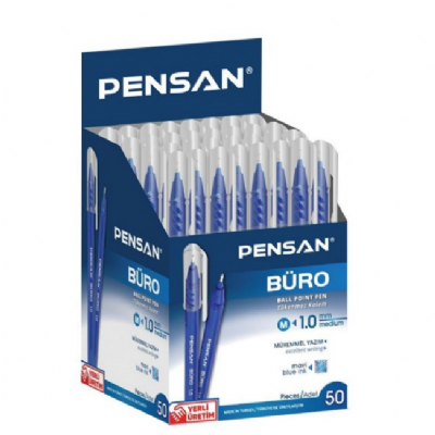 cepte ofis PENSAN 2270 TÜKENMEZ KALEM 50'Lİ MAVİ