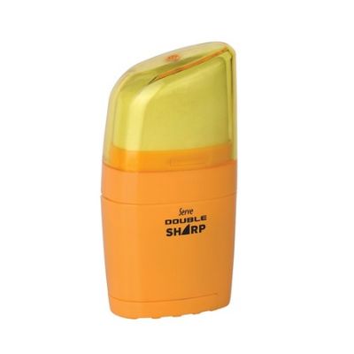 cepte ofis SERVE DOUBLE SHARP SİLGİLİ KALEMTRAŞ P190102 SARI
