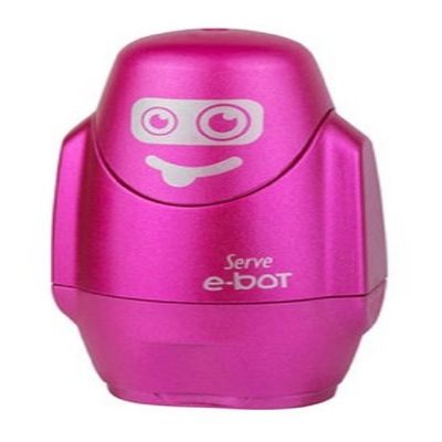 cepte ofis SERVE E-BOT SİLGİ KALEMTRAŞ METALİK P190502 PEMBE