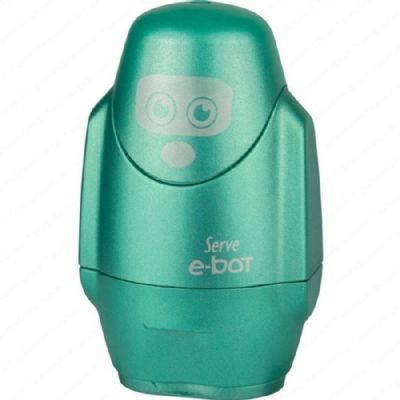 cepte ofis SERVE E-BOT SİLGİ KALEMTRAŞ METALİK P190502 YEŞİL