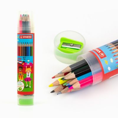 cepte ofis STABİLO COLOR KURU BOYA 12 Lİ PLASTİK TÜP 1212/77-PT