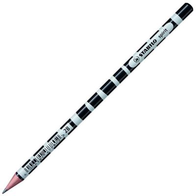 cepte ofis STABILO SPİRİT KURŞUN KALEM SİYAH BEYAZ 419/2B-3