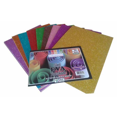 cepte ofis SÜDOR EVA 20*30 CM 10 RENK SİMLİ YAPIŞKANLI SK18