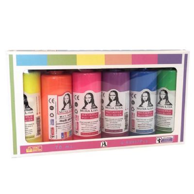 cepte ofis SÜDOR MONALİSA  AKRİLİK FOSFORLU SET 6 X 70 ML  SD1006F