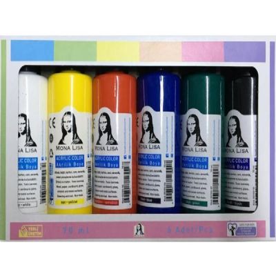 cepte ofis SÜDOR MONALİSA AKRİLİK BOYA 6 X 70 ML SD1006