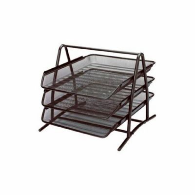 cepte ofis TEMAT EVRAK RAFI 3 LÜ METAL 6300 SİYAH