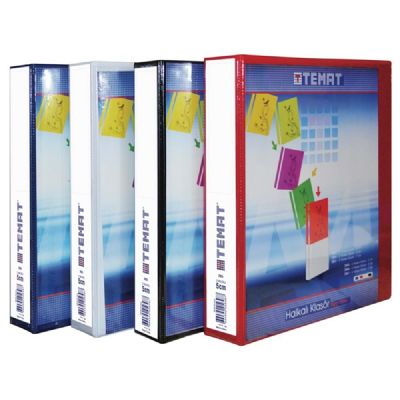 cepte ofis TEMAT FİRMA KLASÖRÜ 5 CM 2 HALKA MAVİ