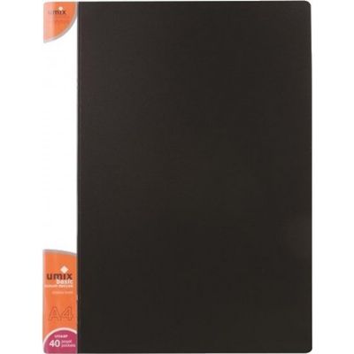 cepte ofis UMİX BASIC SUNUM DOSYASI 40'LI SİYAH U1144P-Sİ